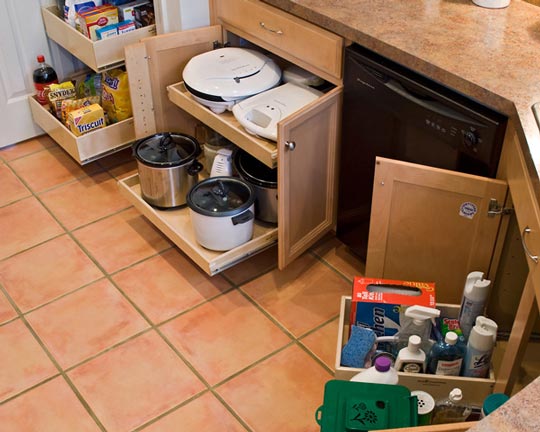 Roll-out Shelves For Small Kitchen